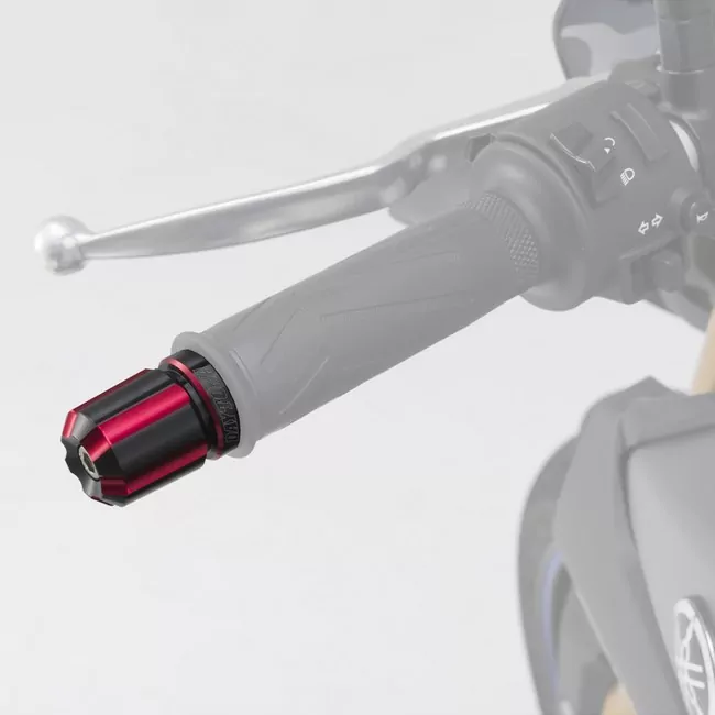 Daytona Lenkergewichte "Groove" | rot eloxiert 7/8"+1" Lenker mit I Ø 14-19 mm | Paar | ALU