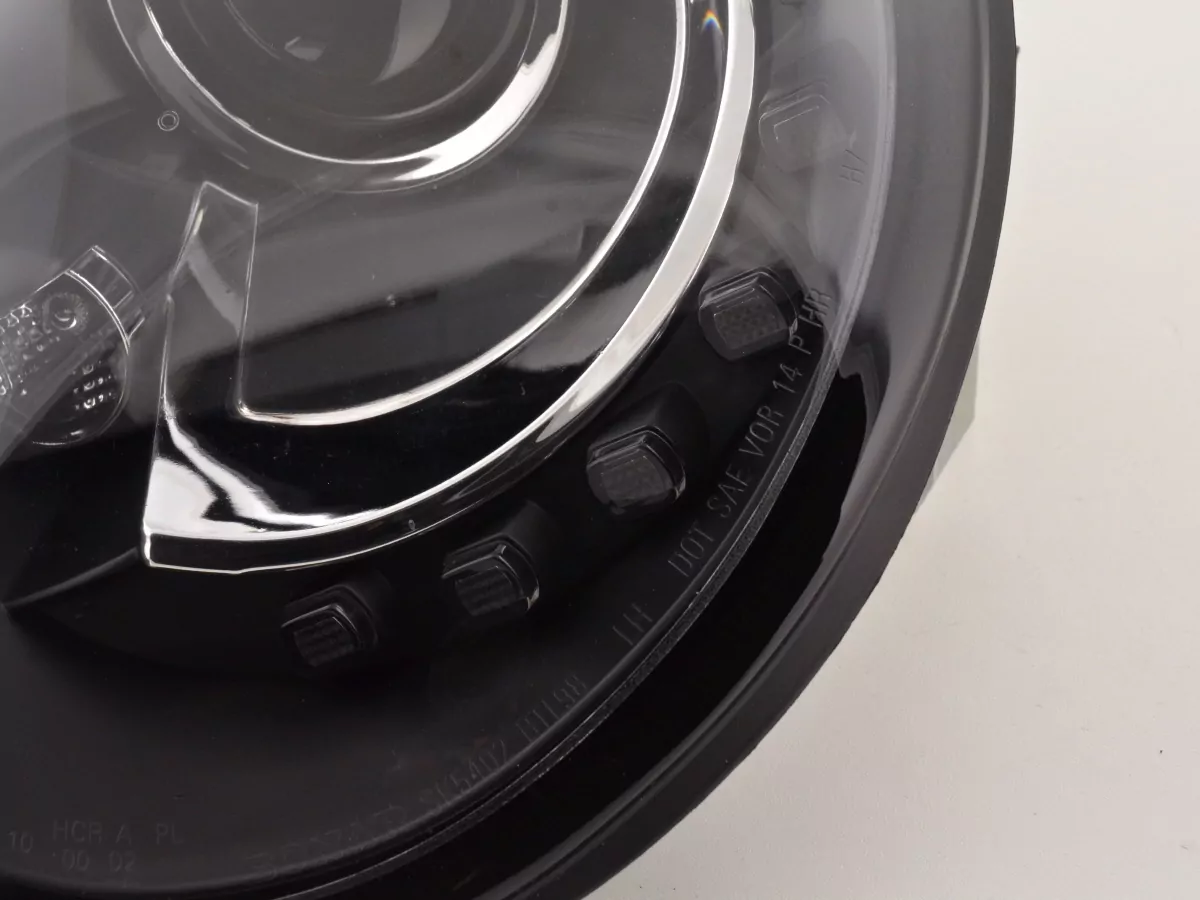 Scheinwerfer Set Daylight LED TFL-Optik VW New Beetle 9C Bj. 98-05 schwarz