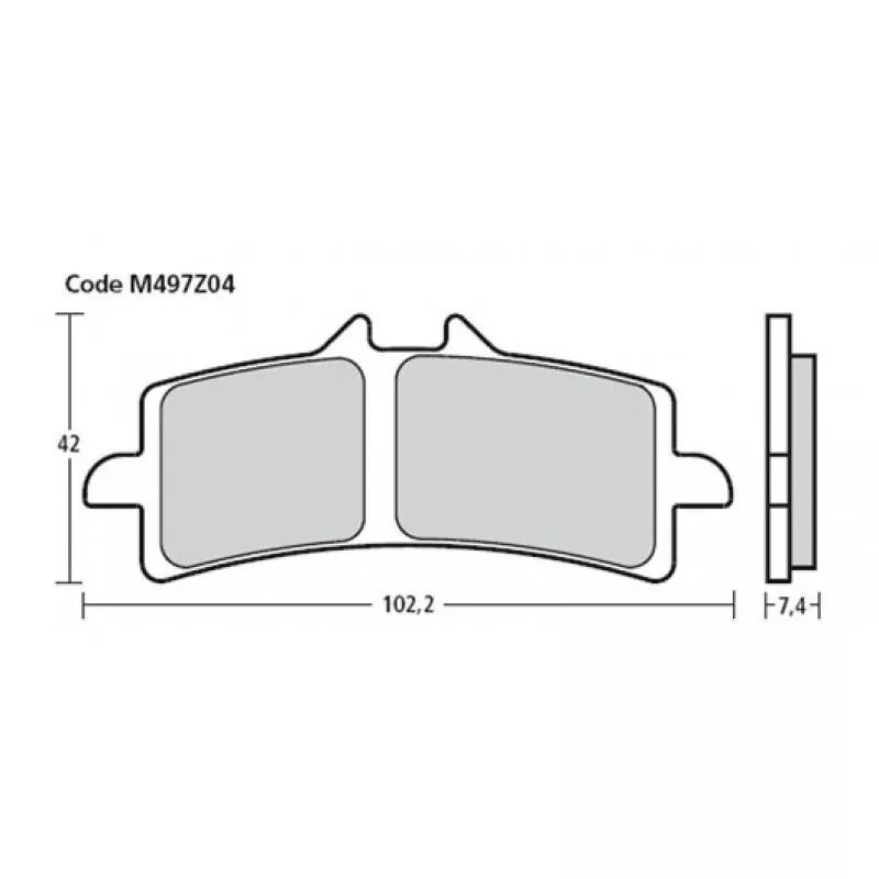 Brembo Racing Z04 Bremsbeläge vorn M497Z04