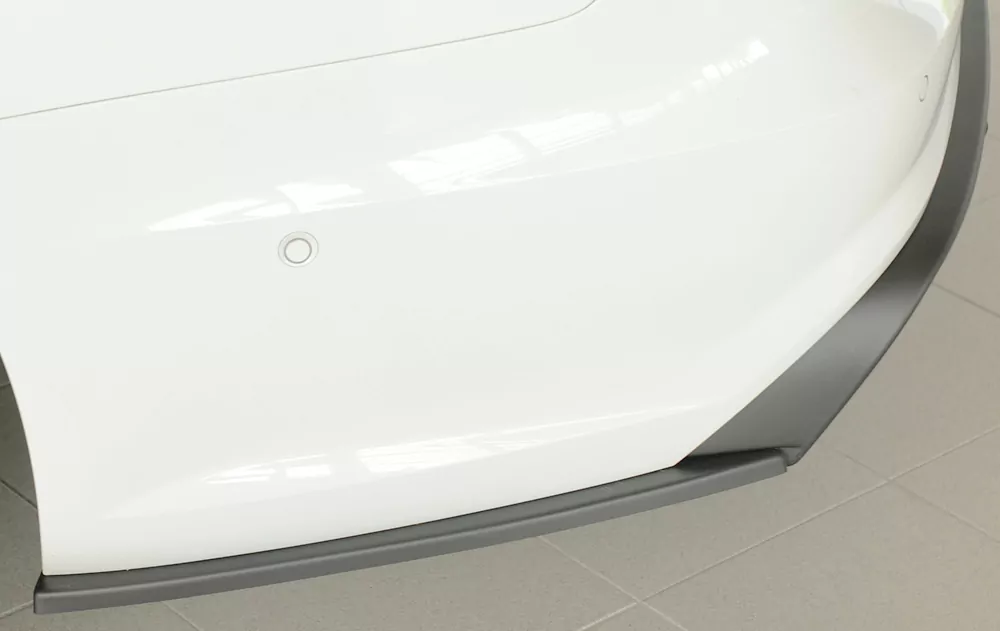 Rieger Heckschürzenansatz seitlich links matt schwarz für Audi A6 S6 (4G/C7) Lim. 09.14- (ab Facelift)