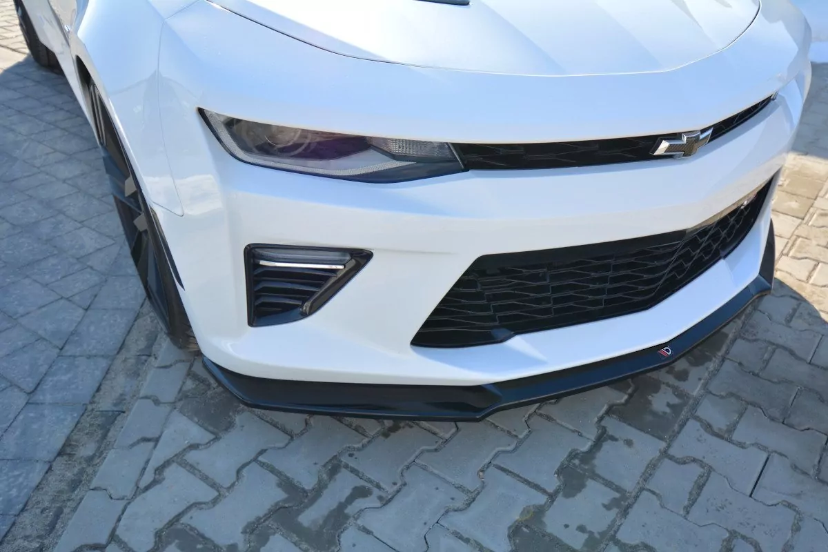 Front Ansatz Passend Für V.2 Passend Für CHEVROLET CAMARO 6TH-GEN. PHASE-I 2SS COUPE Schwarz Hochglanz Schwarz Hochglanz