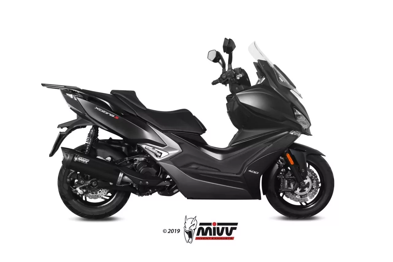 MIVV MOVER Edesltahl Schwarz KYMCO XCITING 400i S 2019 > 2020