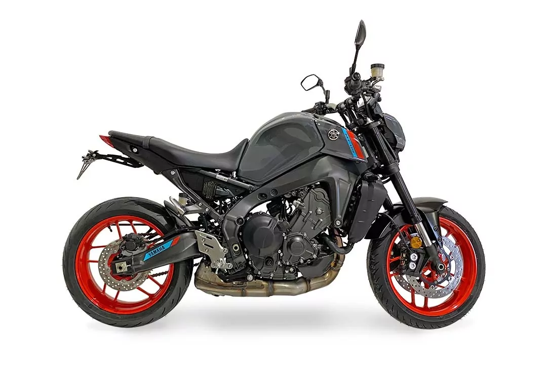 alpha Technik Kennzeichenhalter für Yamaha MT-09 / MT-09 SP Typ RN69 / RN82 / RN83 ab Modelljahr 2021-