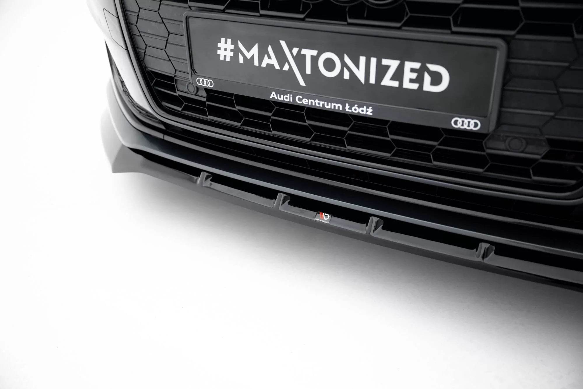 Front Ansatz Für  V.2 Audi A5 F5 Facelift Schwarz Hochglanz