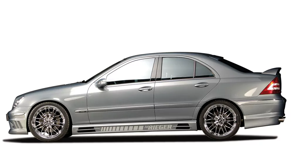 Rieger Seitenschweller für Mercedes C-Klasse (W203) - Sportcoupe 05.00- carbon optik