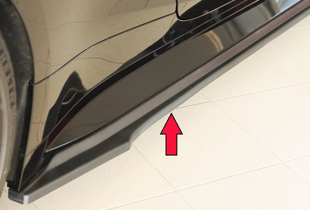 Rieger Seitenschweller rechts ansatz matt schwarz für BMW 4er G83 M4 (G234M) Cabrio 06.21-