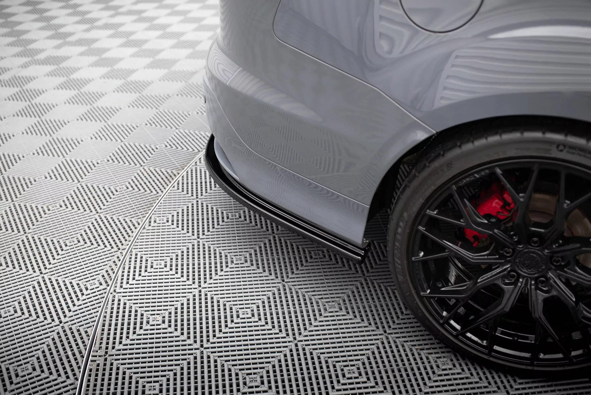 Heck Ansatz Flaps Diffusor Passend Für Diffusor Passend Für FORD Focus 3 ST Turnier Schwarz Hochglanz Schwarz Hochglanz