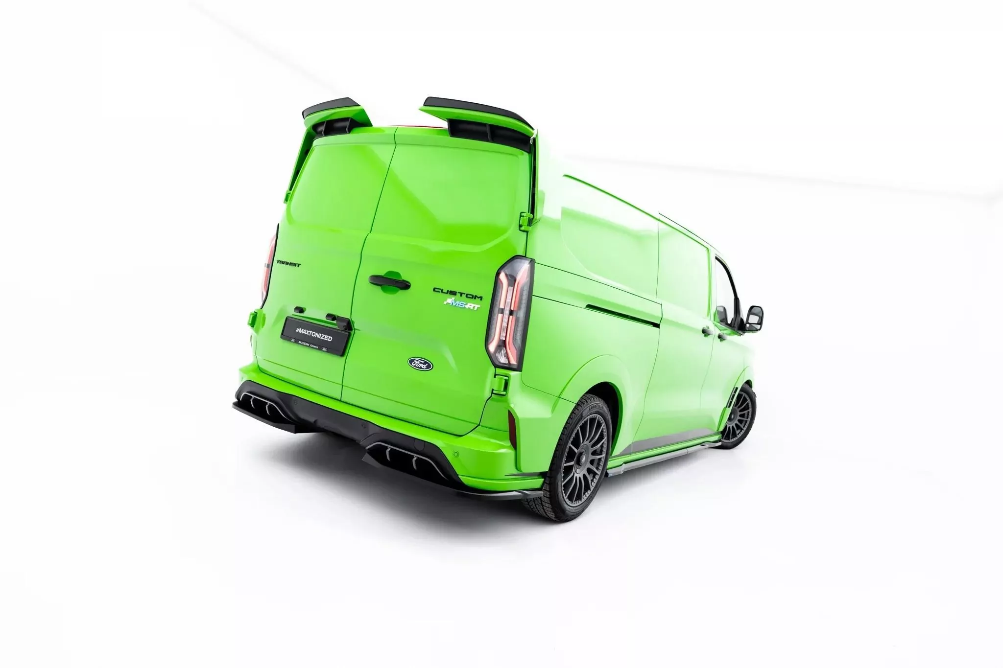 Heck Ansatz Flaps Diffusor Passend Für Ford Transit Custom MSRT Mk2 