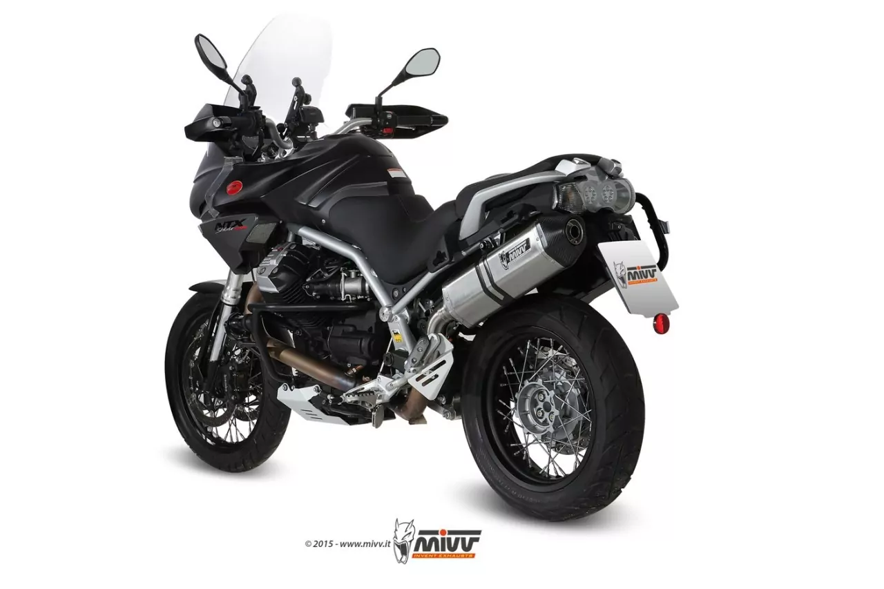 MIVV Speed Edge Edelstahl Moto Guzzi Stelvio 1200 ´08/14