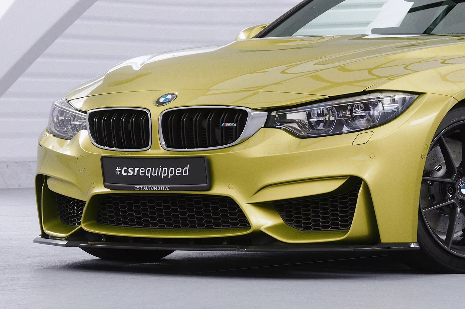 Cup-Spoilerlippe mit ABE für BMW M4 F83 / F82 CSL433 Strukturiert (schwarz matt)