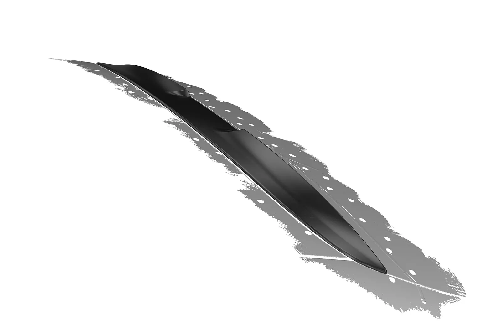 Heckscheibenblende für Mercedes Benz GLC (C253) Coupe HSB093 Schwarz Strukturiert