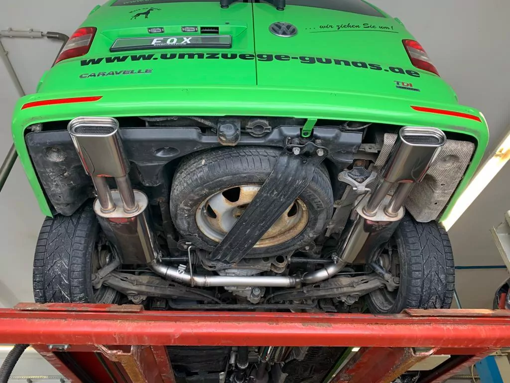 VW Bus T5/ T6 4motion  Endschalldämpfer Ausgang rechts/links - 160x80 Typ 53 rechts/links