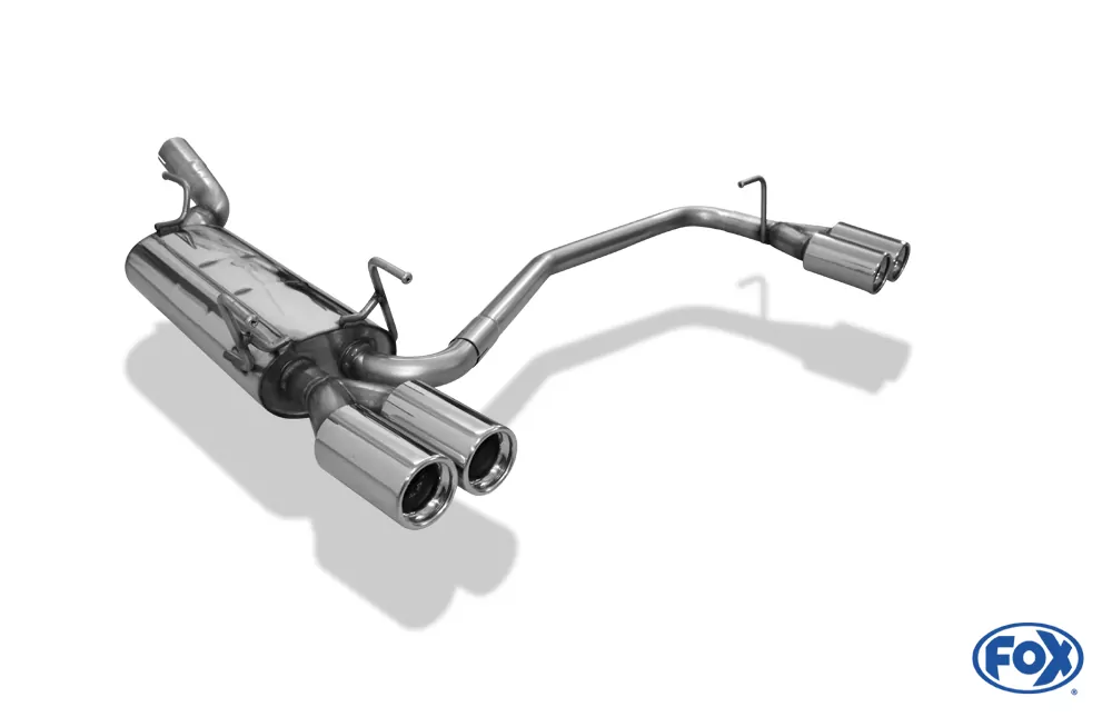 Opel Astra F Caravan  Endschalldämpfer rechts/links 3-Punkt Aufhängung Ø63,5mm - 2x80 Typ 13 rechts/links