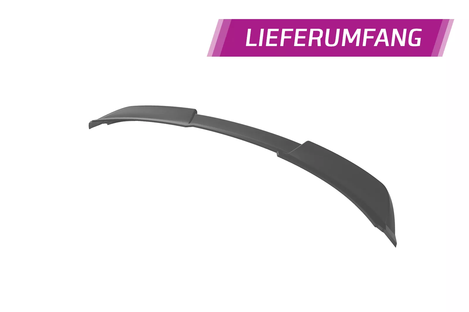 Heckflügel mit ABE für Audi Q3 F3 HF930 Schwarz Strukturiert