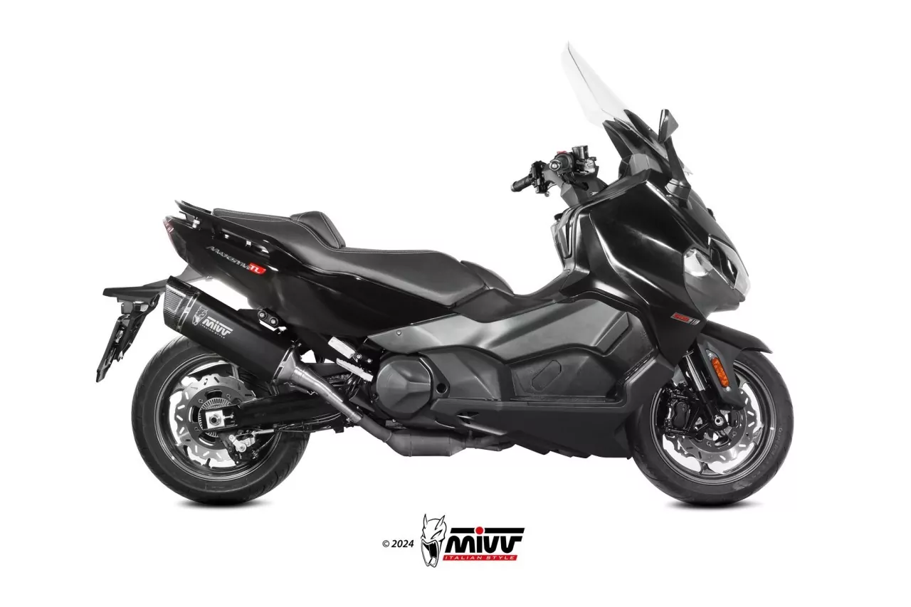 MIVV SR-1 Edelstahl Schwarz Mit Kat SYM MAXSYM TL 508 21-24