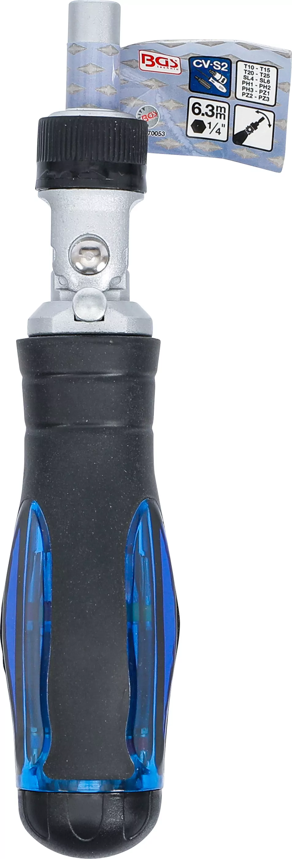 Gelenk-Schraubendreher-Bit-Satz | mit Ratschen-Drehgriff, umschaltbar | 14-tlg.