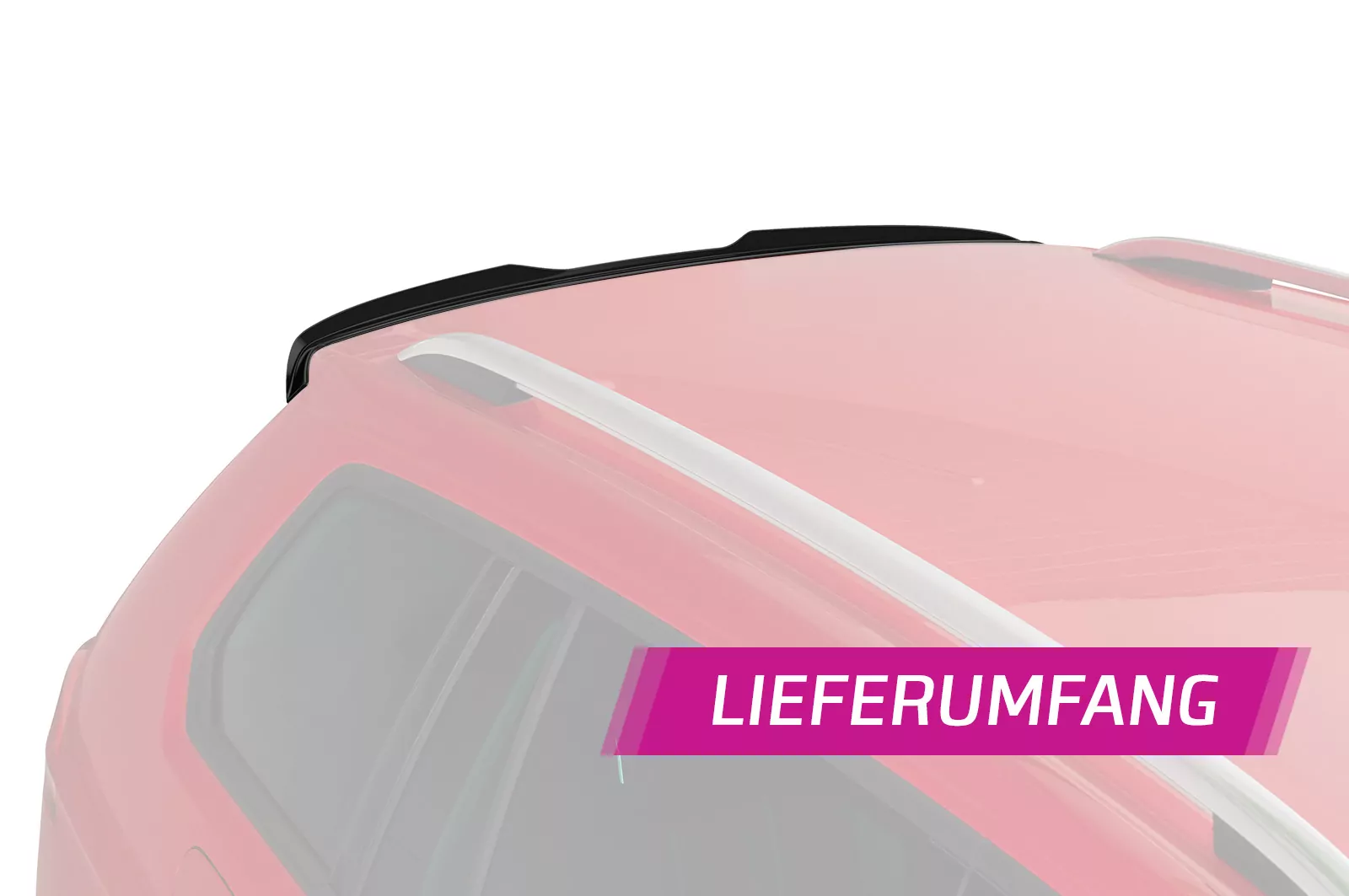 Heckflügel mit ABE für VW Golf 7 Variant HF650 Strukturiert (schwarz matt)