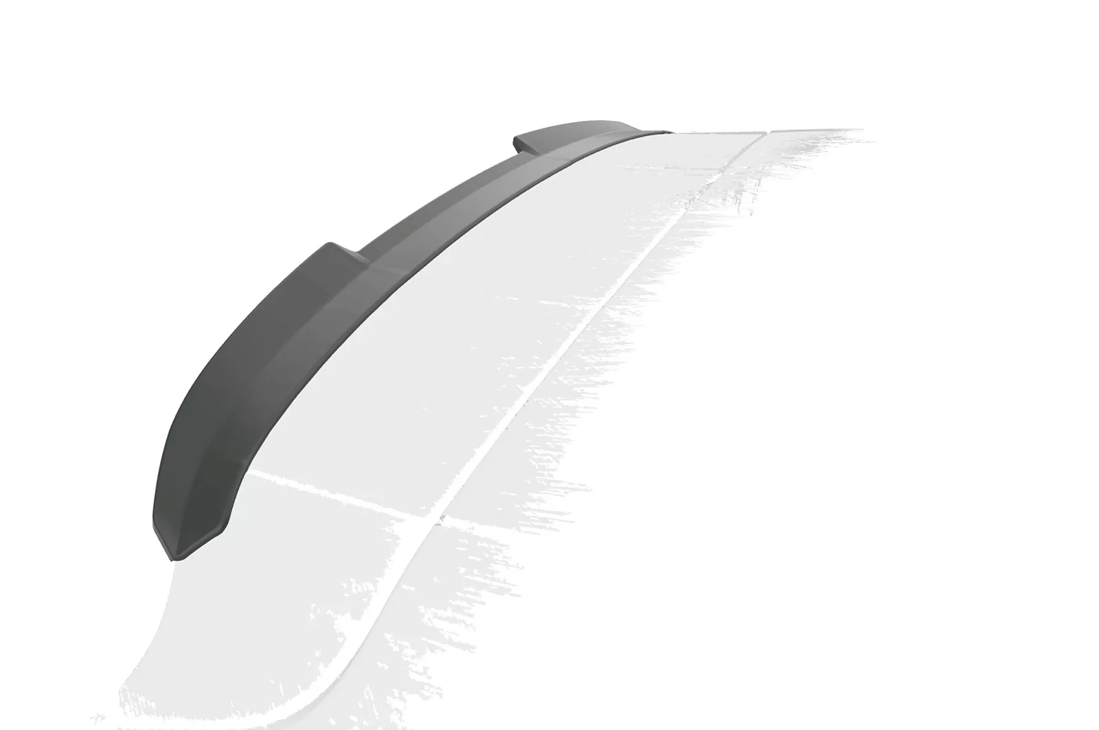 Heckflügel mit ABE für Porsche Macan HF875 Schwarz Strukturiert