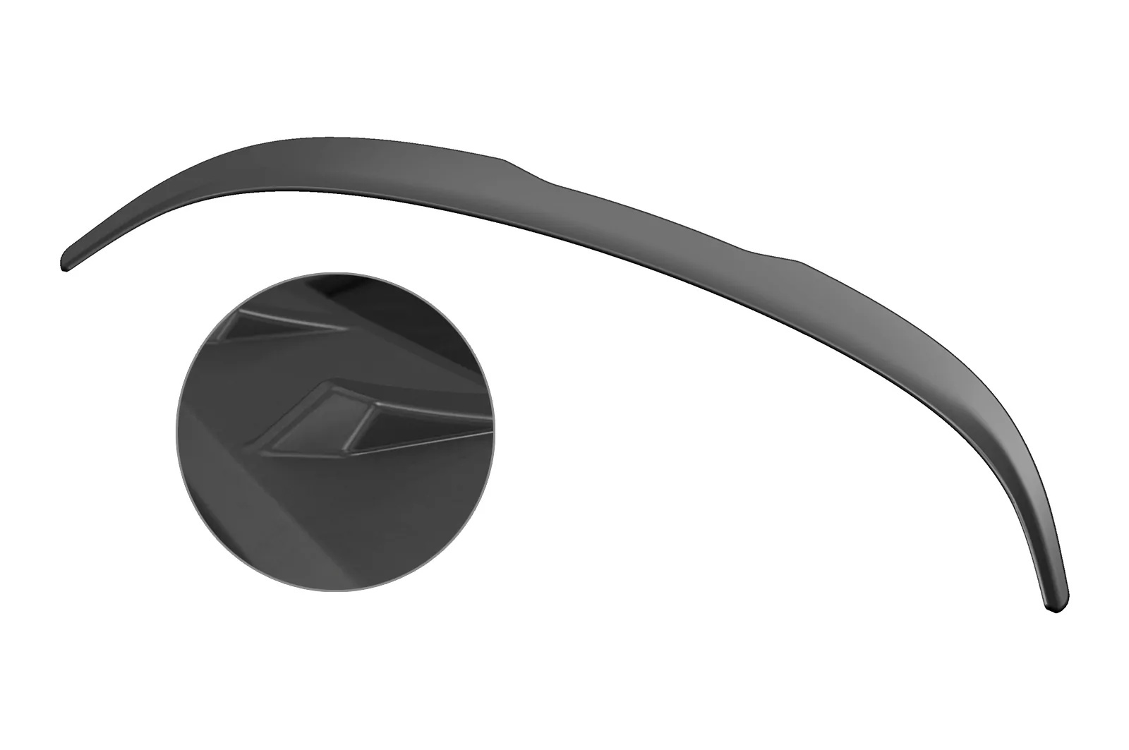 Heckflügel mit ABE für VW Scirocco III R / R-Line Lackierfreundlich (schwarz matt)