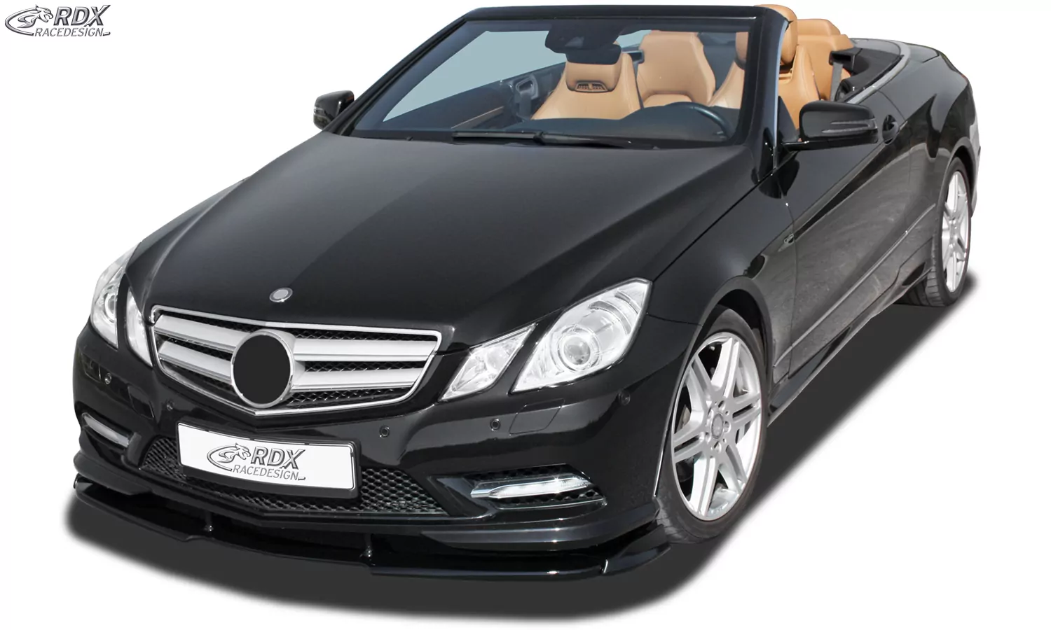 RDX Frontspoiler VARIO-X für MERCEDES E-Klasse Cabrio A207 / Coupe C207 AMG-Styling -2013 (Passend an Fahrzeuge mit AMG-Stylingpaket Frontstoßstange) Frontlippe Front Ansatz Vorne Spoilerlippe
