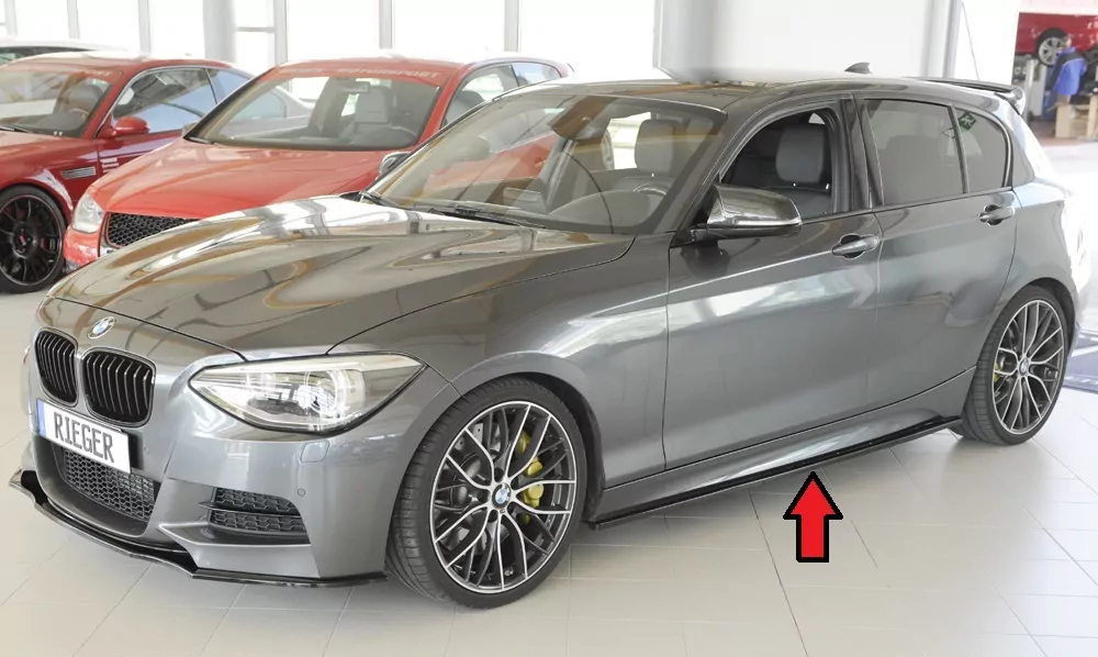 Rieger Seitenschwelleransatz für BMW 1er F20  (1K4) | Lim. / 4-tür. 05.2015- (ab Facelift) LCI nur für M-Paket-Schweller