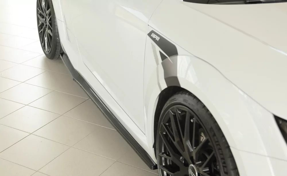 Rieger Seitenschweller rechts ansatz (ca. 19mm) glanz schwarz für Audi TTS (8J-FV/8S) Roadster 07.14-08.18 (bis Facelift)