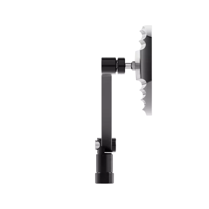 HIGHSIDER pro Handlebar Mirror Wave Black/Black (Pair)