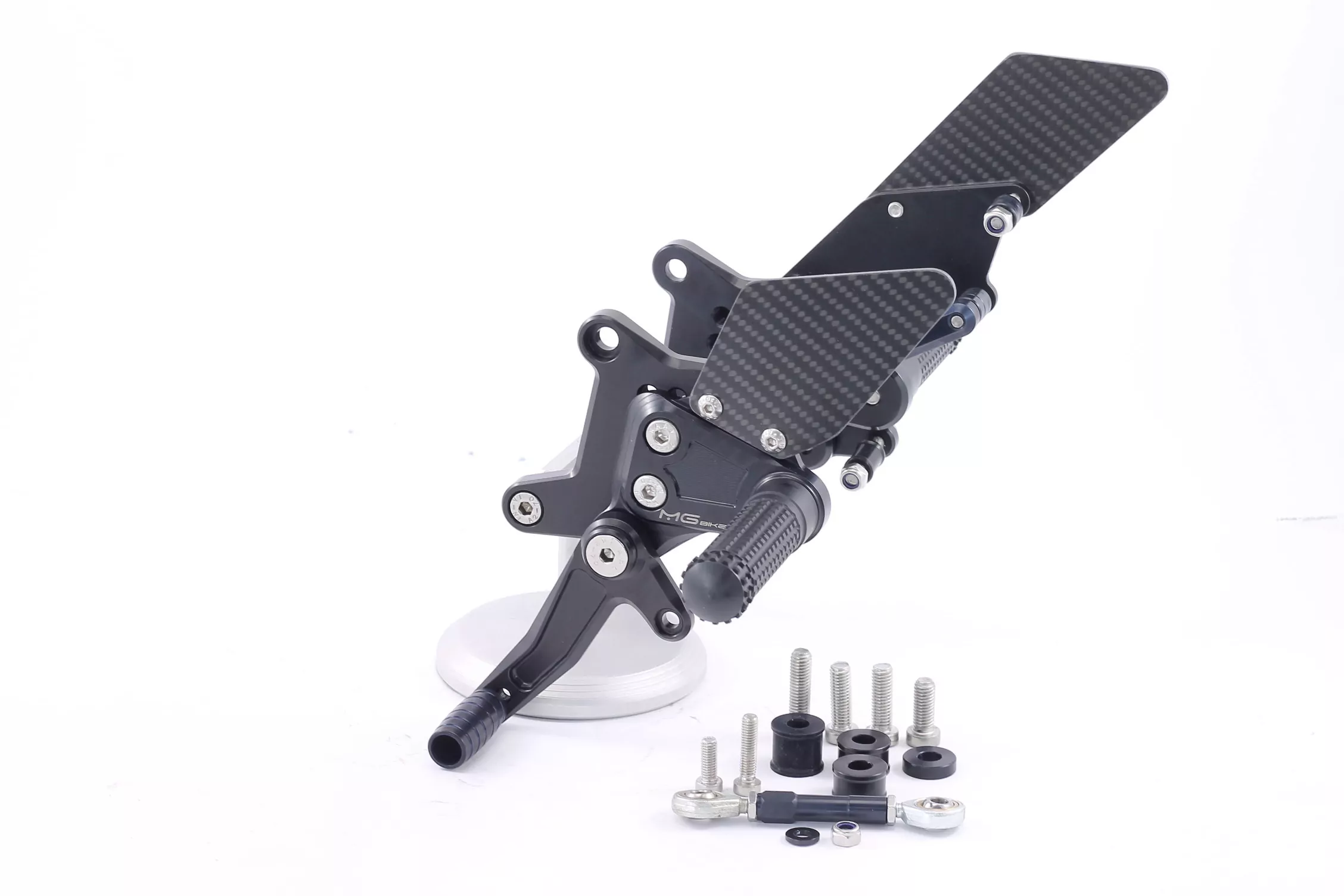 MG Biketec Sportfussrastenanlage / Rastenanlage / Fussrastenanlage mit ABE, gültig in D - A - CH für KTM 1290 Super Duke GT ab 2016-2020