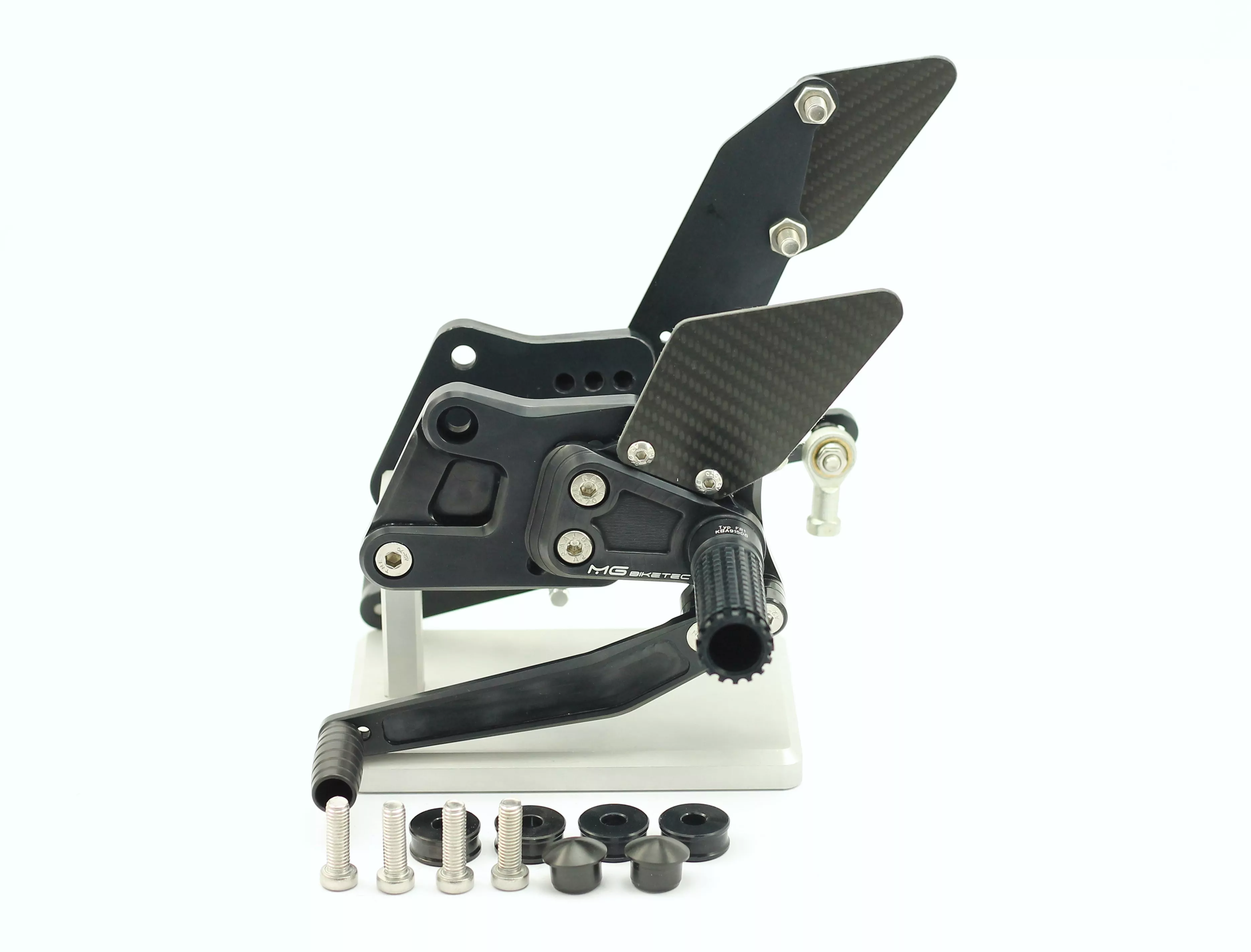 MG Biketec Sportfussrastenanlage / Rastenanlage / Fußrastenanlage mit ABE, gültig in D - A - CH für Yamaha FZ-1 ab 2006