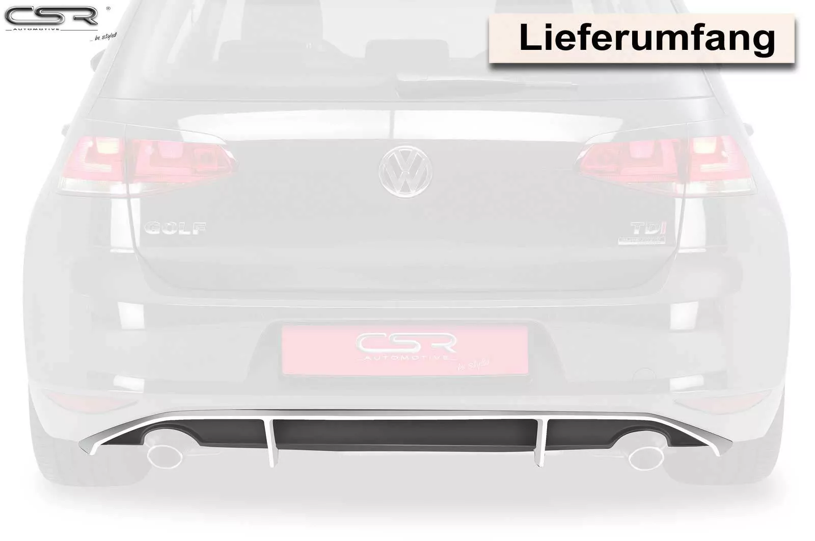 Heckansatz für VW Golf 7 HA155