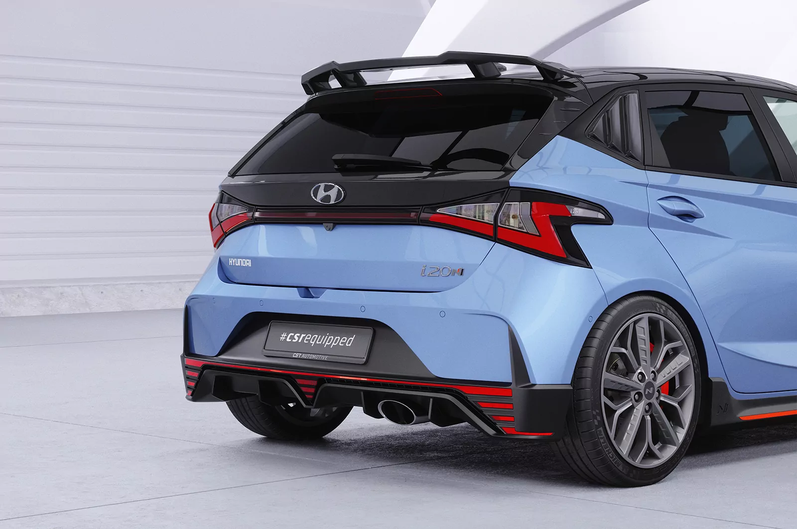 Seitenscheibenblenden für Hyundai I20 (BC3) SSB030 Schwarz Strukturiert