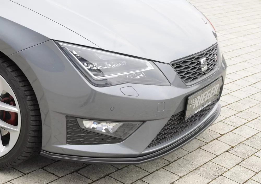 Rieger Spoilerschwert für Seat Leon FR (5F) | 5-tür. 01.13-12.16 (bis Facelift) für orig. FR-/ Cupra-Frontschürze