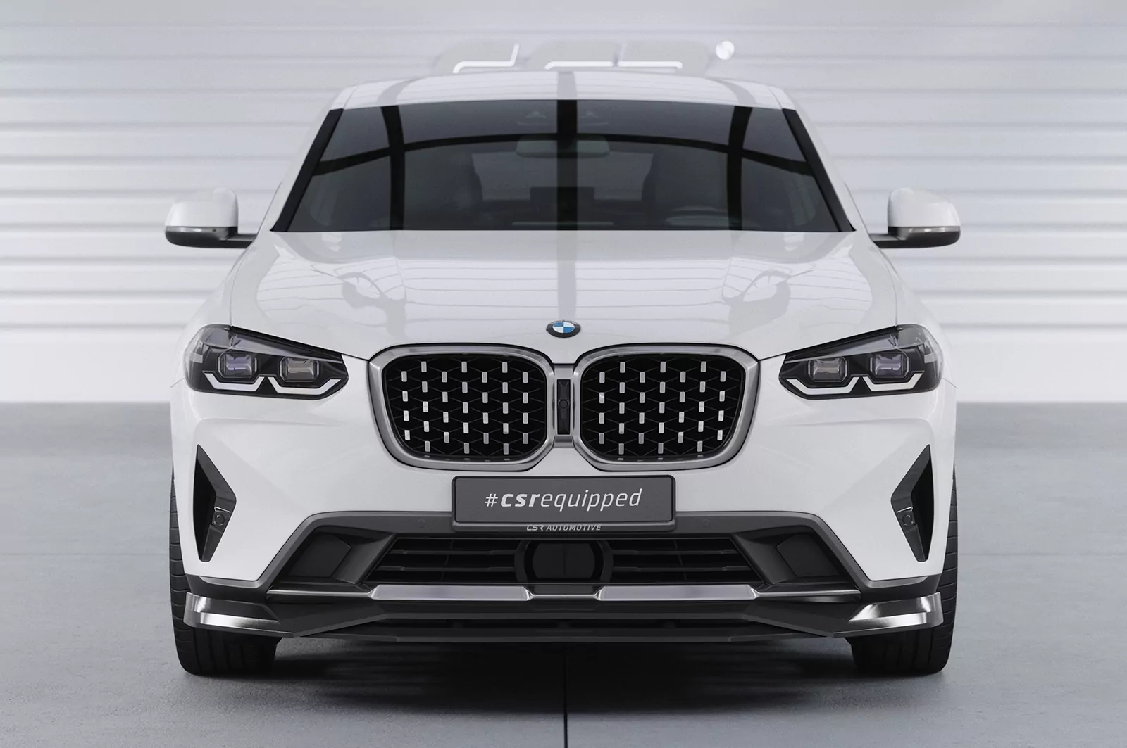 Cup-Spoilerlippe mit ABE für BMW X4 (G02) CSL672 Schwarz Strukturiert