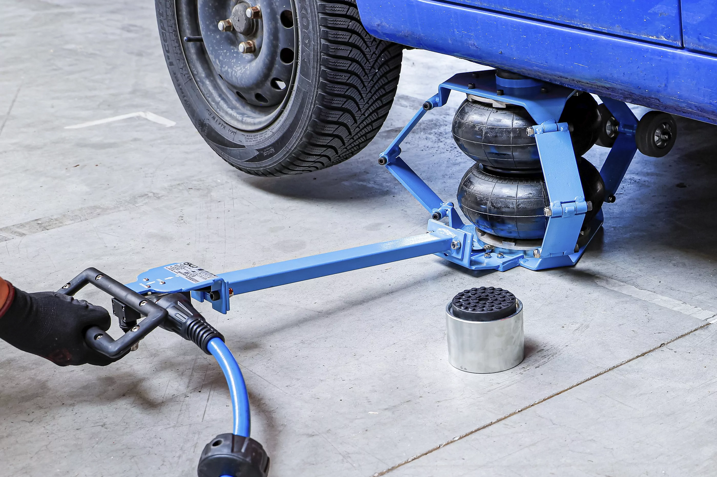 Pneumatischer Ballon-Wagenheber | fahrbar | max. 410 mm | 2000 kg