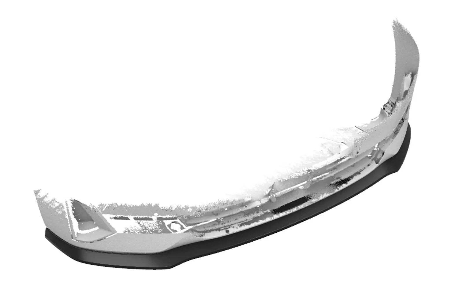 Cup-Spoilerlippe mit ABE für BMW 5er (G30/G31) LCI CSL531 Schwarz Strukturiert