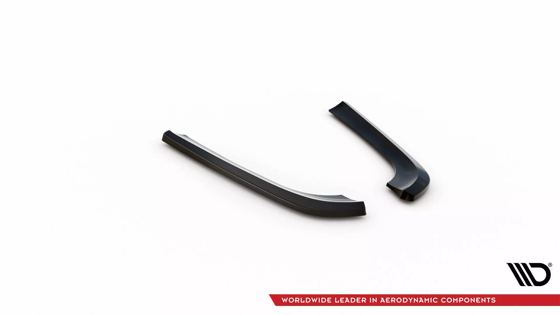 Heck Ansatz Flaps Diffusor V.1 Für Mercedes-Benz CLK W209 Schwarz Hochglanz