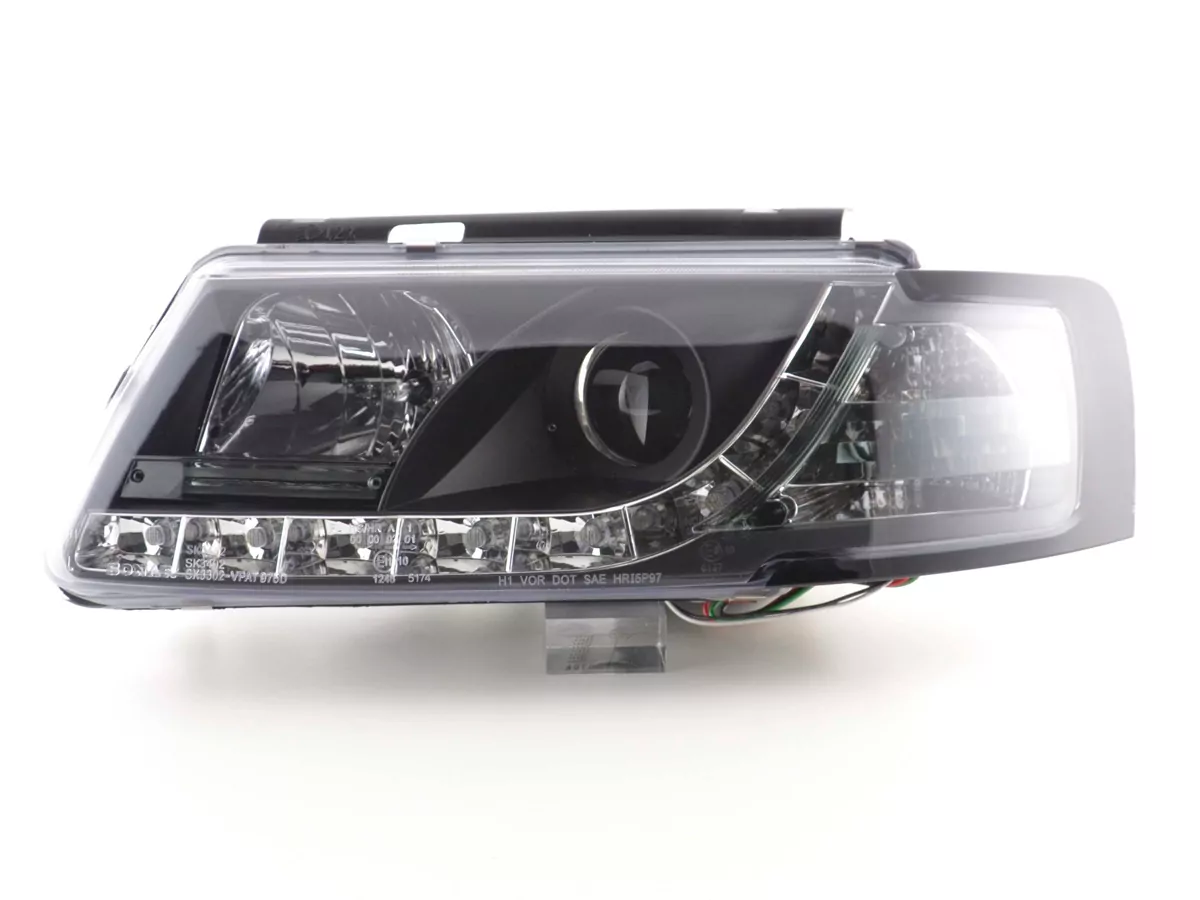Scheinwerfer Set Daylight LED Tagfahrlicht VW Passat Typ 3B Bj. 97-00 schwarz