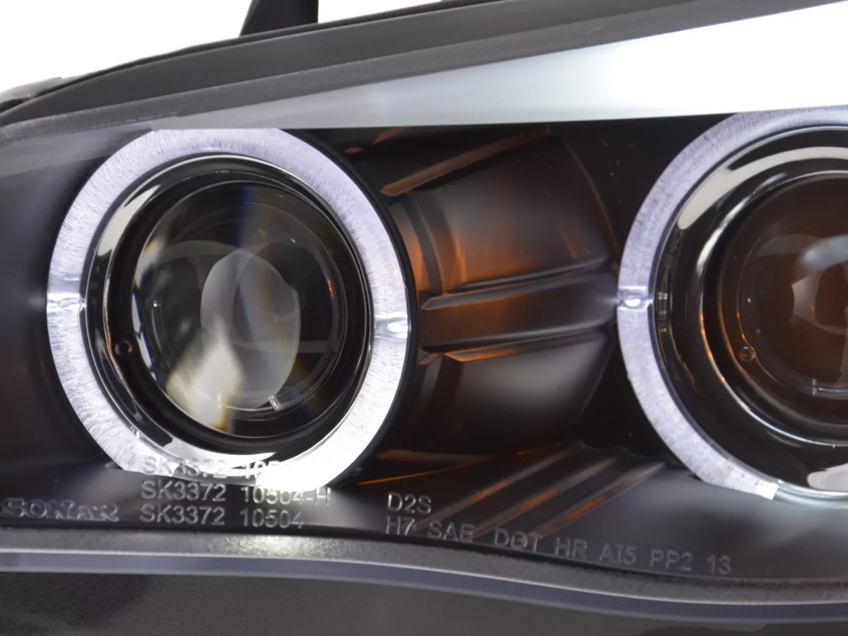 Scheinwerfer Set BMW 5er E60/E61 Bj. 03-07 schwarz