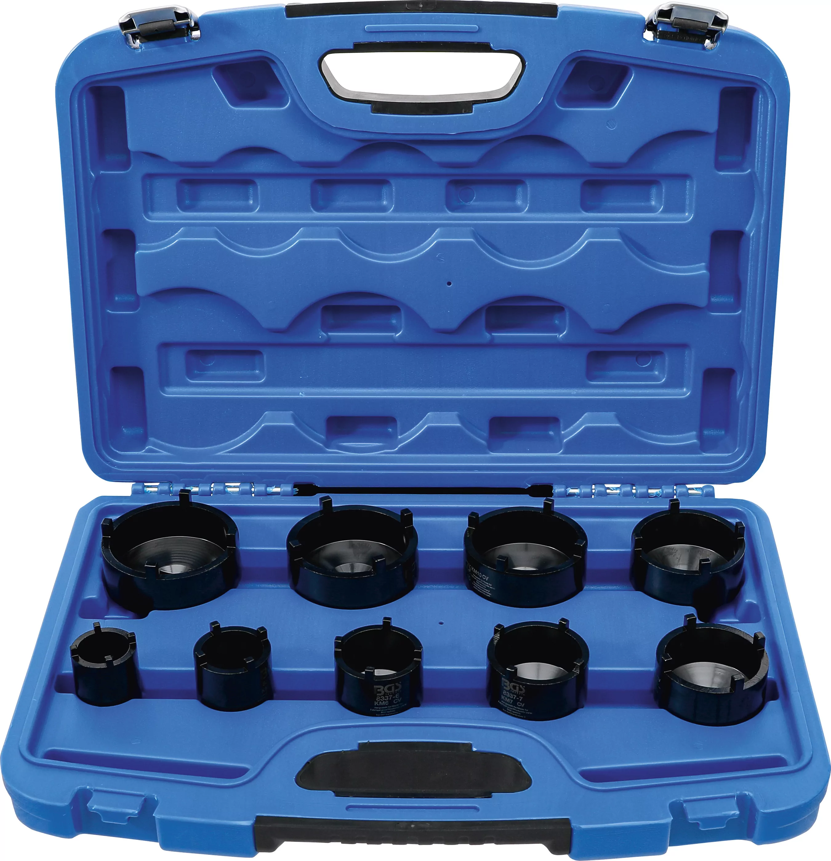 Nutmutternschlüssel-Satz | Zapfen außen liegend | KM4 - KM12 | 9-tlg.
