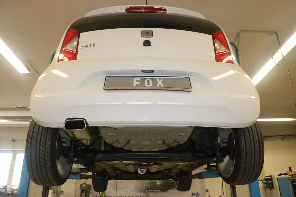 Seat Mii/ Skoda Citigo/ VW UP  Endrohrsystem links passend auf originalen oder FOX-Endschalldämpfer - 145x60 Typ 59 links