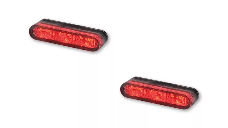 HIGHSIDER pro Star-MX1 Pro Modul LED Rück-, Bremslicht, Blinker Schwarz/Getönt 3in1, E-Geprüft (Paar)