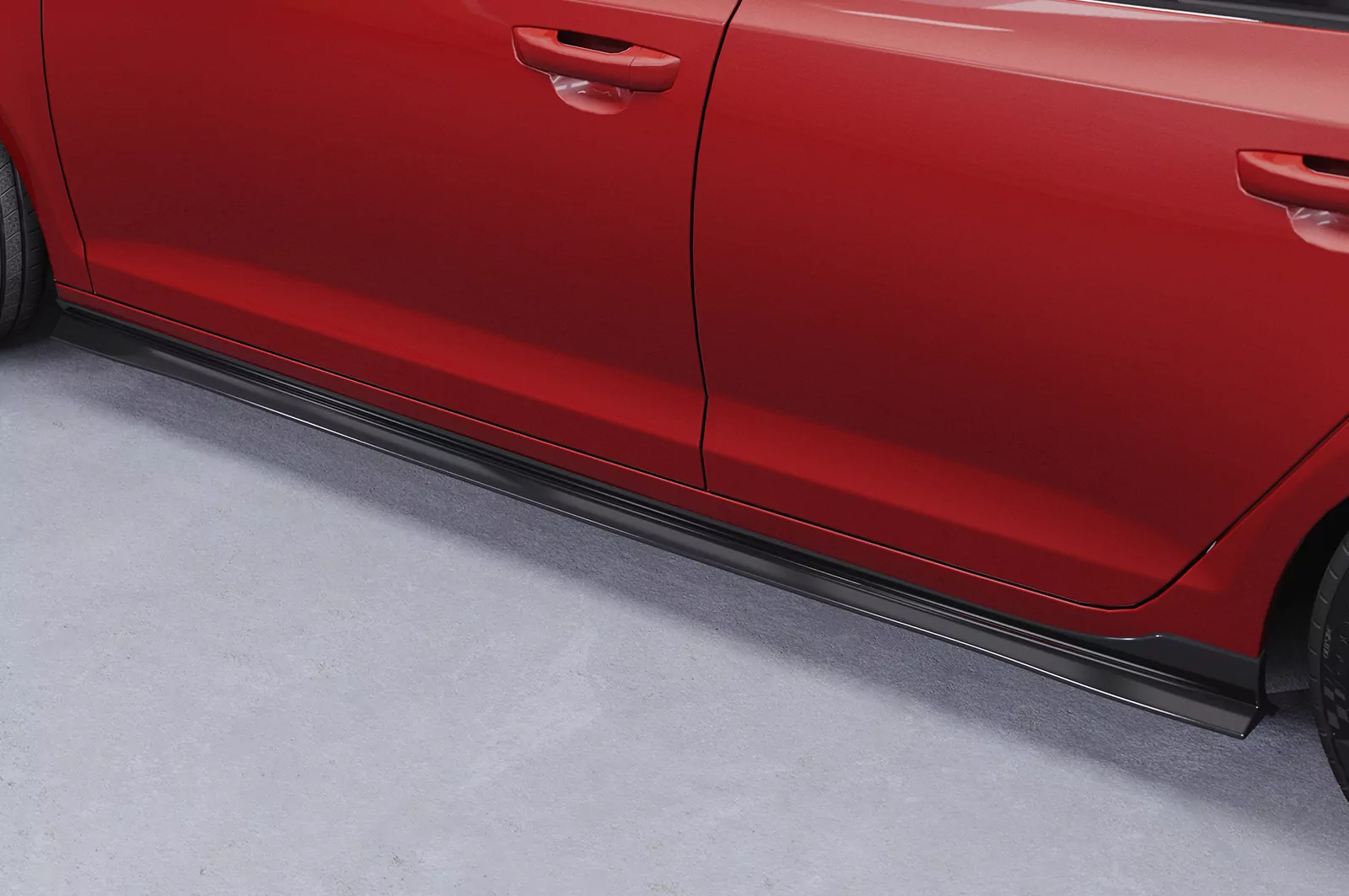 Seitenschweller für VW Golf 6 SS460 Strukturiert (schwarz matt)