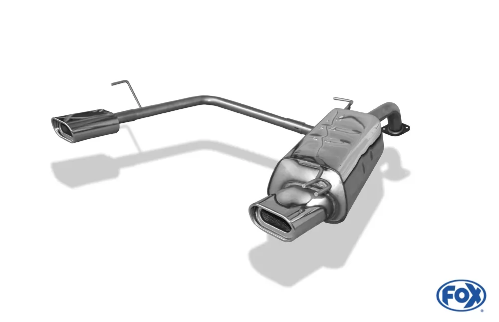 Kia Rio II  Endschalldämpfer Ausgang rechts/links - 135x80 Typ 53 rechts/links