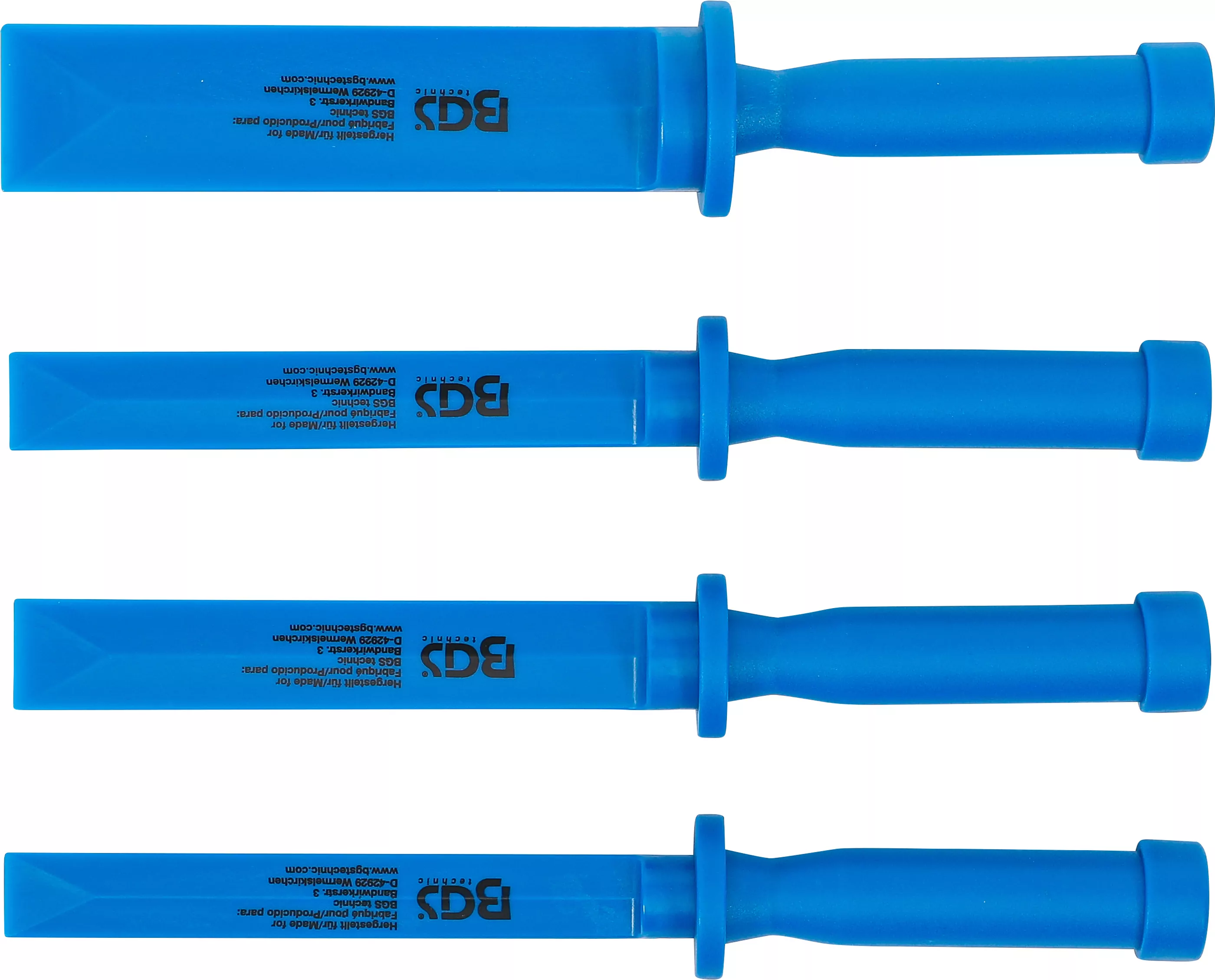 Kunststoff-Schaber-Satz | 19 - 22 - 25 - 38 mm breit | 4-tlg.