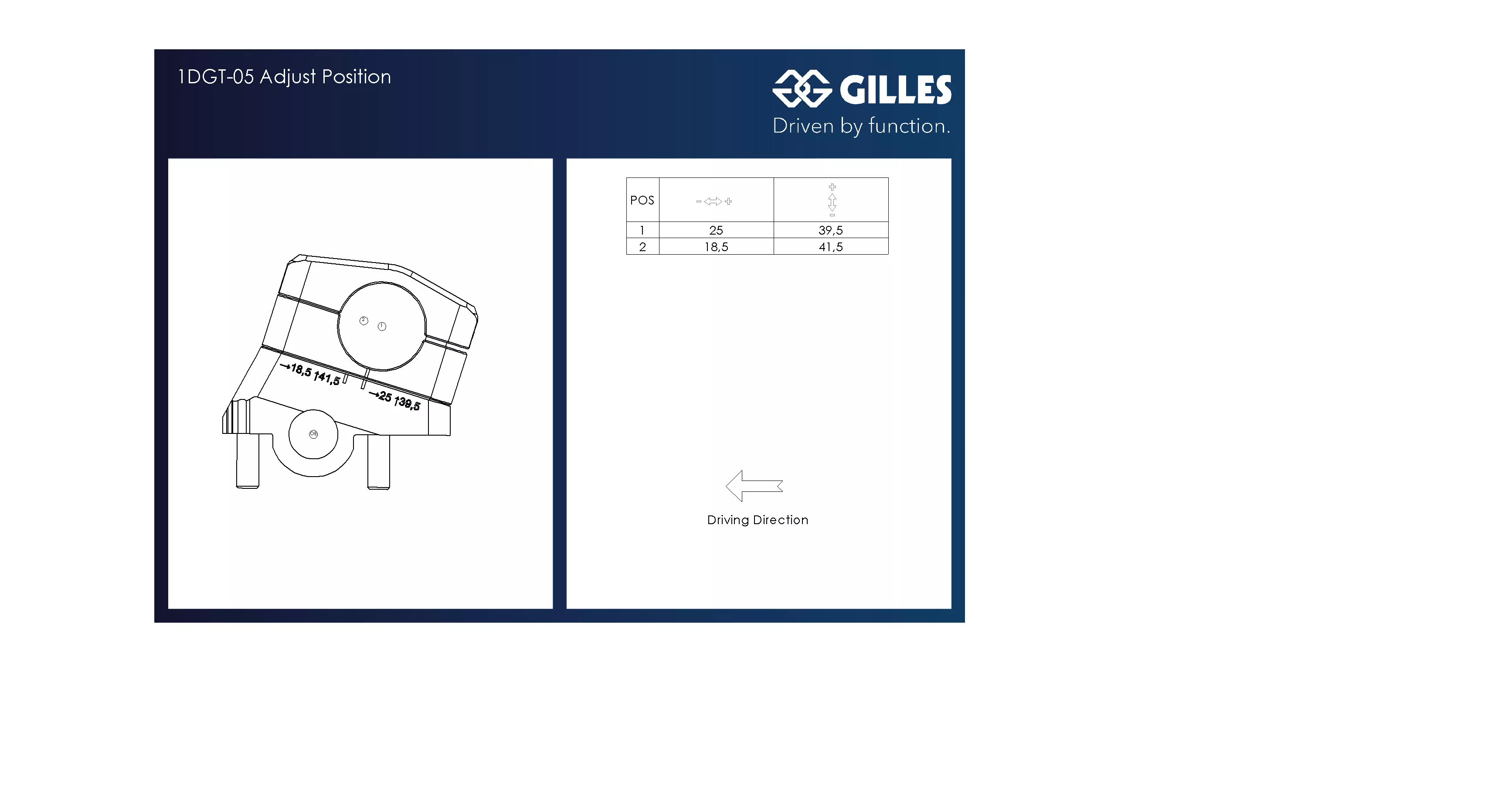 GILLES 1D.GT Lenkererhöhungen schwarz