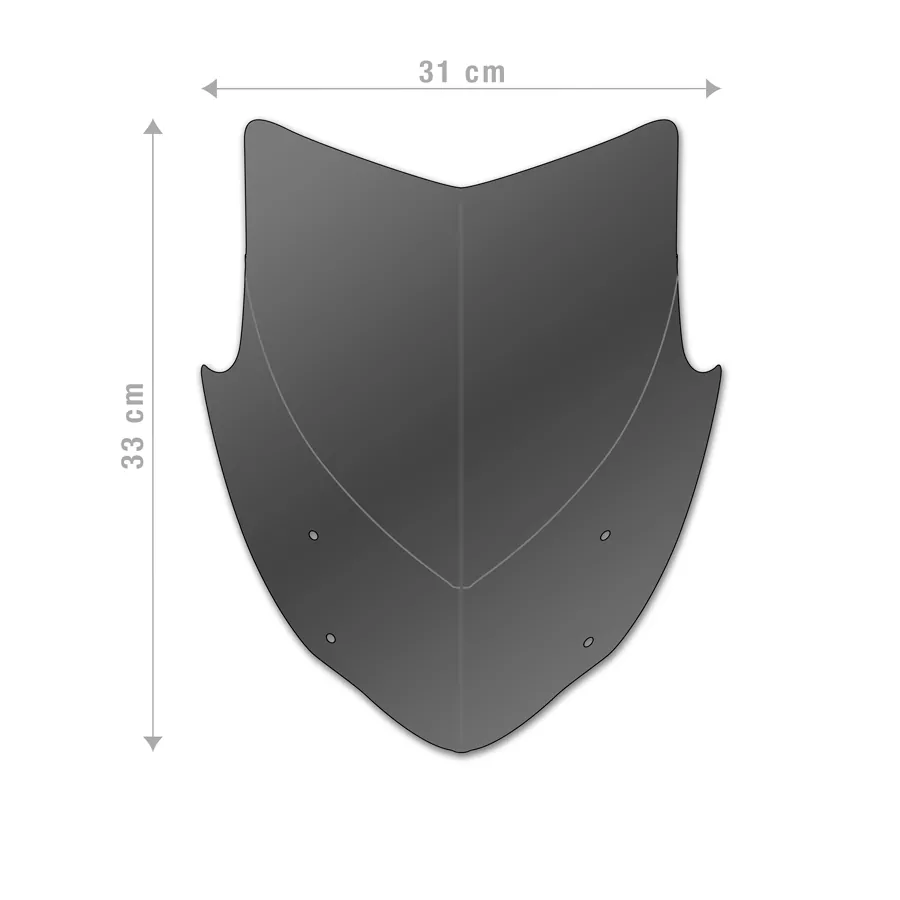 Barracuda Windschild Aerosport Plexiglas für Yamaha MT-09 2024-  MT-07 2025-