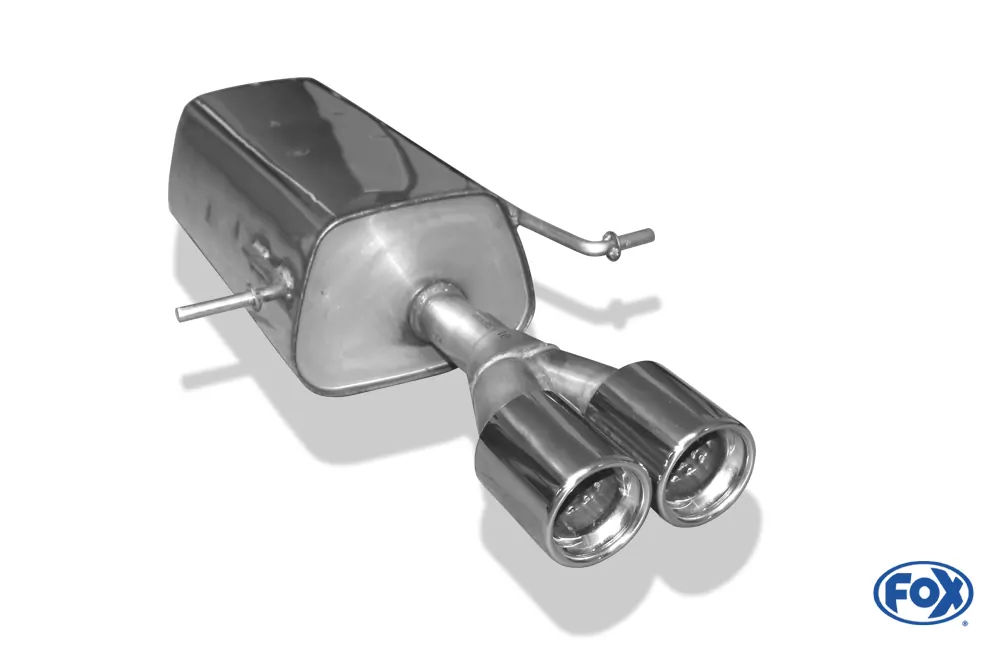 Dacia Logan Limousine Benzin  Endschalldämpfer einseitig - 2x80 Typ 13