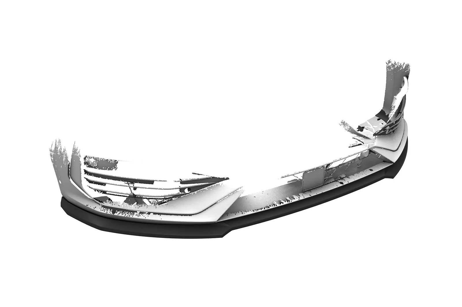 Cup-Spoilerlippe mit ABE für Cupra Leon 4 (Typ KL) CSL544 Schwarz Strukturiert