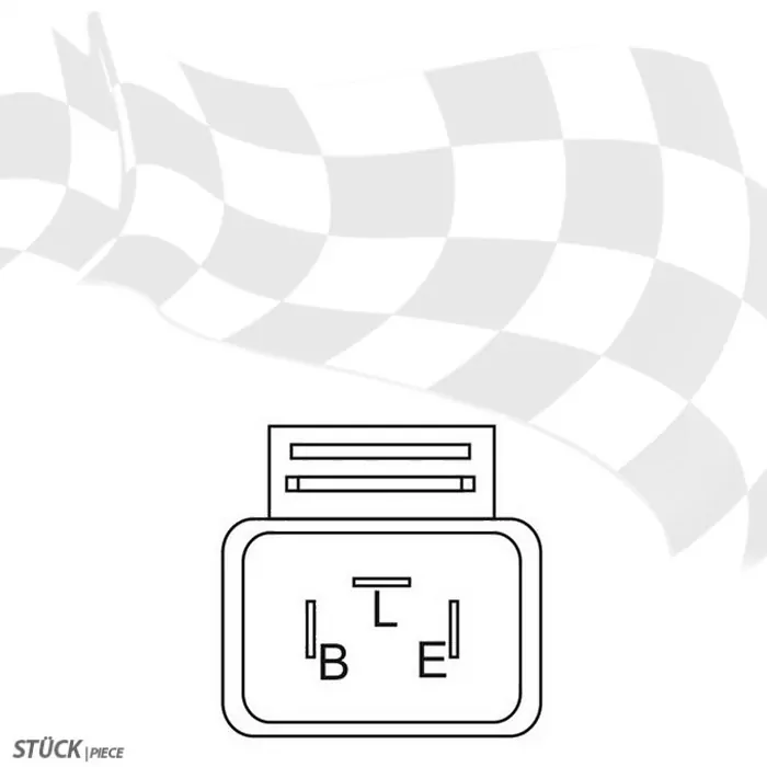 Blinkrelais Für Led-blinker, 3-polig 12v, 1-100w, (b=geschalt Plus (49) L=signal (49a), E=masse (31)