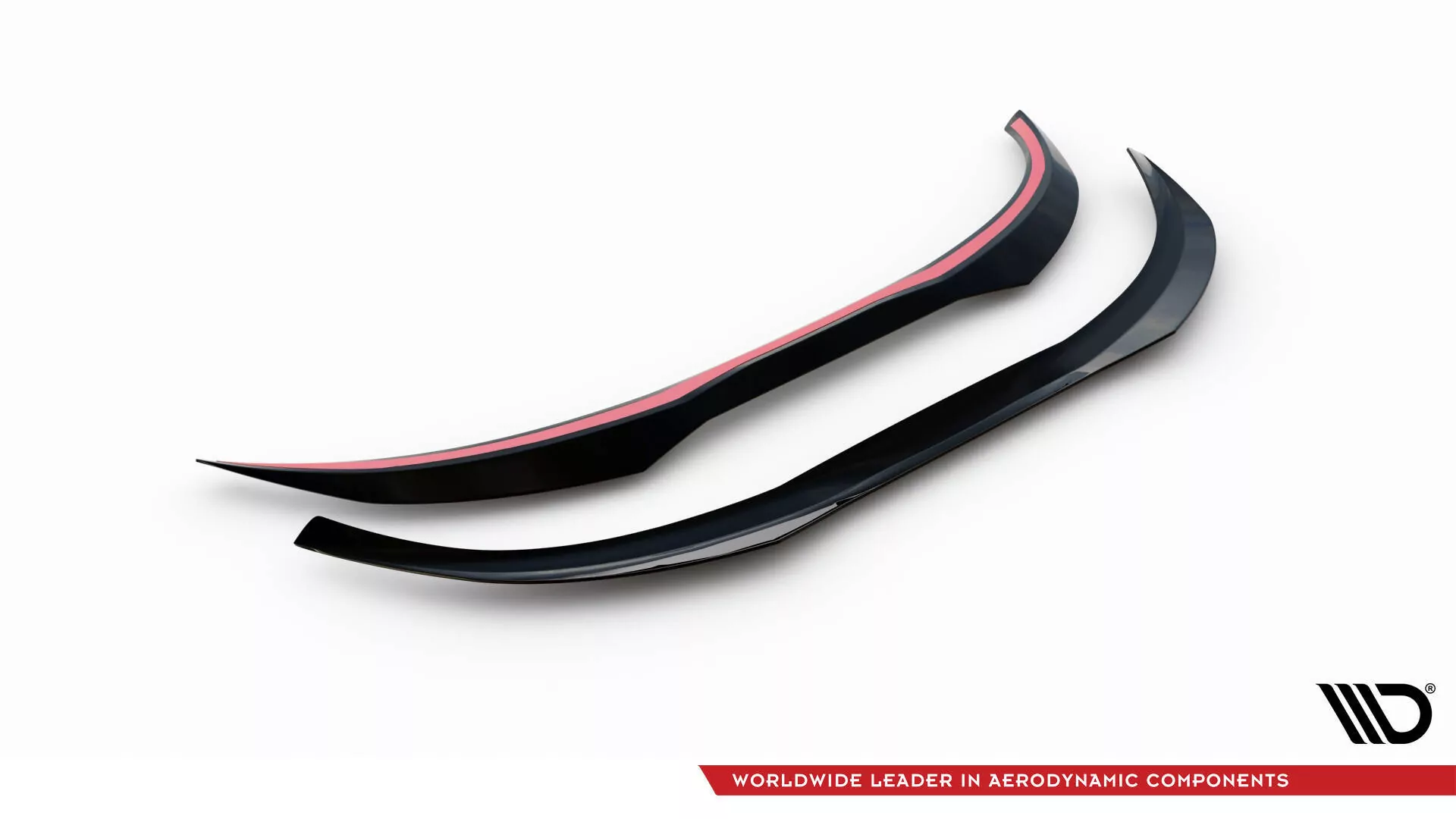 Spoiler CAP V.2 Für Ford Focus Kombi ST-Line Mk4 Schwarz Hochglanz